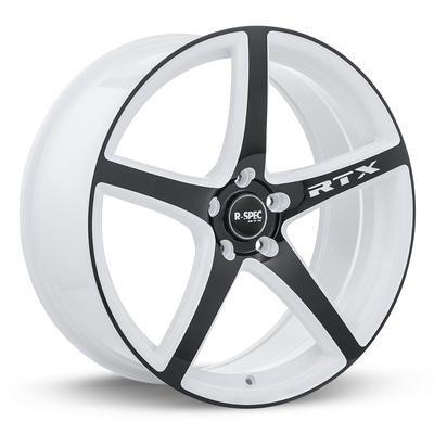 RTX Wheels - Illusion - White - White and Black - 18" x 8", 45 Offset, 5x114.3 (Bolt Pattern), 73.1mm HUB