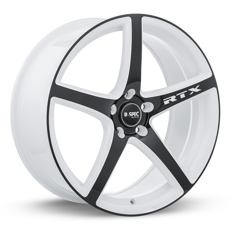 RTX Wheels - Illusion - White - White and Black - 18" x 8", 45 Offset, 5x114.3 (Bolt Pattern), 73.1mm HUB