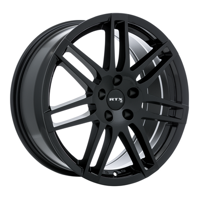RTX Wheels - Ingolstadt - Black - Gloss Black - 18" x 8", 35 Offset, 5x112 (Bolt Pattern), 66.6mm HUB