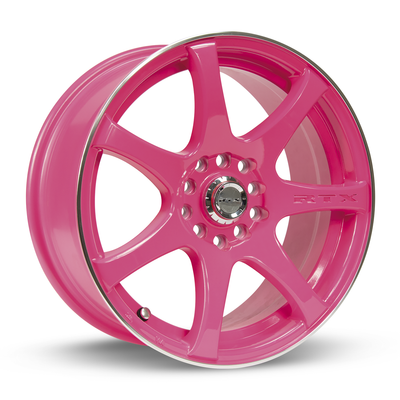 RTX Wheels - Ink - Diva (Pink Machined) - 16" x 7", 42 Offset, 5x105/114.3 (Bolt Pattern), 73.1mm HUB