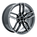 RTX Wheels - Kempten - Black - Satin Black with Machined Face - 19" x 8", 35 Offset, 5x112 (Bolt Pattern), 66.6mm HUB