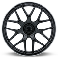 RTX Wheels - Leonburg - Black - Gloss Black with Machined Edge - 21" x 9.5", 38 Offset, 5x112 (Bolt Pattern), 66.6mm HUB