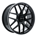 RTX Wheels - Leonburg - Black - Gloss Black with Machined Edge - 21" x 9.5", 38 Offset, 5x112 (Bolt Pattern), 66.6mm HUB