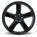 RTX Wheels - Lund - Black - Satin Black - 19" x 8", 45 Offset, 5x108 (Bolt Pattern), 63.4mm HUB