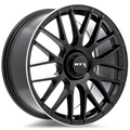 RTX Wheels - MB-01 - Black - Gloss Black with Machined Lip - 19" x 8.5", 38 Offset, 5x112 (Bolt pattern), 66.60mm HUB