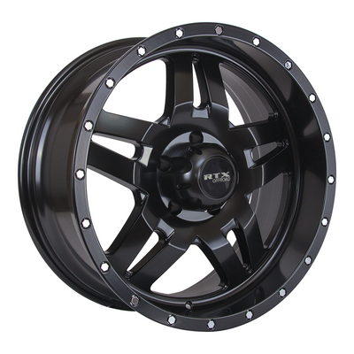 RTX Wheels - Mesa - Black - Satin Black - 17" x 9", 15 Offset, 5x127 (Bolt Pattern), 71.5mm HUB