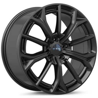 RTX Wheels - MZ-01 - Black - Gloss Black - 19" x 8.5", 45 Offset, 5x114.3 (Bolt pattern), 67.1mm HUB
