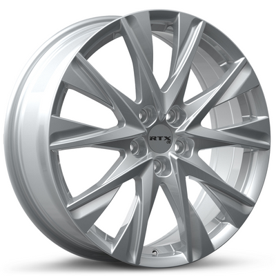 RTX Wheels - MZ02 - Silver - 17" x 7", 45 Offset, 5x114.3 (Bolt pattern), 67.10mm HUB