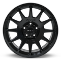 RTX Wheels - Mini Baja - Black - Satin Black - 17" x 8.5", 35 Offset, 5x114.3 (Bolt Pattern), 73.1mm HUB
