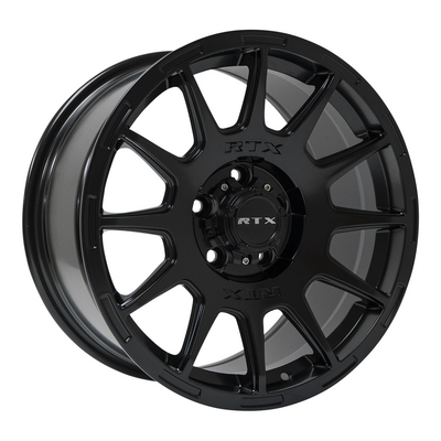 RTX Wheels - Mini Baja - Black - Satin Black - 17" x 8.5", 35 Offset, 5x114.3 (Bolt Pattern), 73.1mm HUB