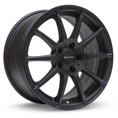 RTX Wheels - Munich - Black - Matte Black - 17" x 8", 45 Offset, 5x112 (Bolt Pattern), 66.6mm HUB