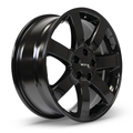 RTX Wheels - Nagano - Black - Gloss Black - 17" x 7.5", 45 Offset, 5x114.3 (Bolt Pattern), 64.1mm HUB