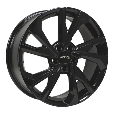 RTX Wheels - Nikko - Black - Gloss Black - 19" x 7.5", 45 Offset, 5x114.3 (Bolt Pattern), 64.1mm HUB