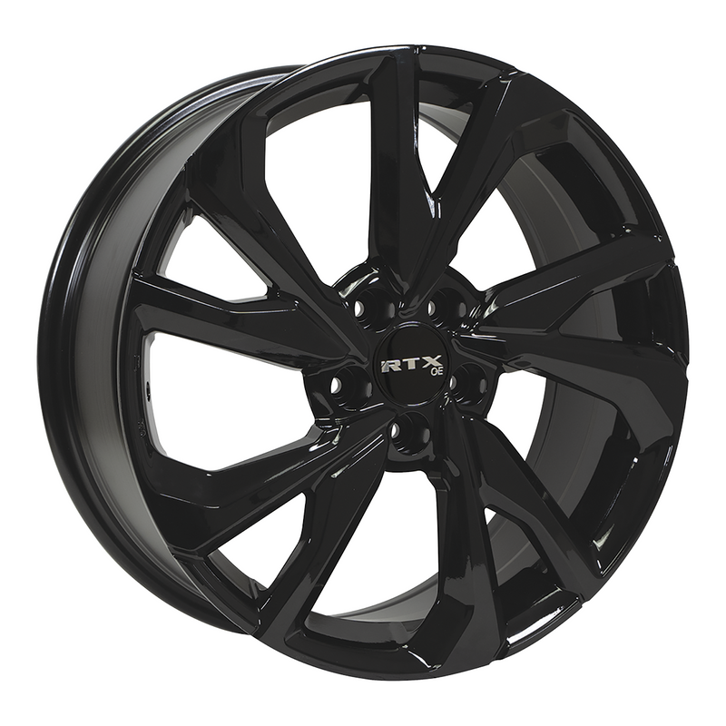 RTX Wheels - Nikko - Black - Gloss Black - 18" x 8", 45 Offset, 5x114.3 (Bolt Pattern), 64.1mm HUB