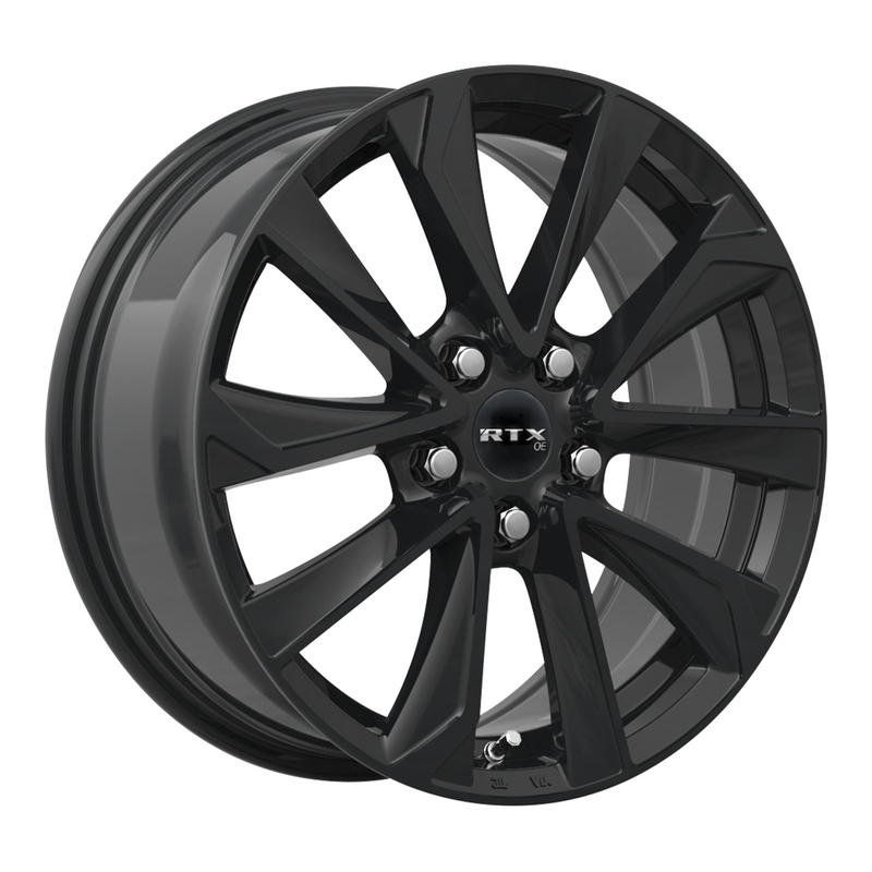 RTX Wheels - Noda - Black - Gloss Black - 17" x 7.5", 40 Offset, 5x114.3 (Bolt Pattern), 60.1mm HUB