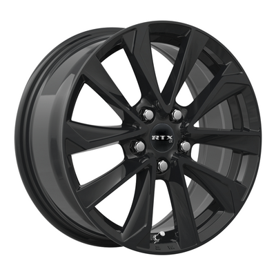RTX Wheels - Noda - Black - Gloss Black - 19" x 7.5", 40 Offset, 5x114.3 (Bolt Pattern), 60.1mm HUB