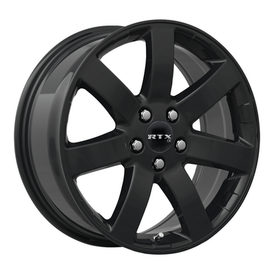 RTX Wheels - Nagano - Black - Gloss Black - 17" x 7.5", 45 Offset, 5x114.3 (Bolt Pattern), 64.1mm HUB