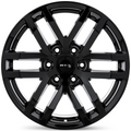 RTX Wheels - Oak - Black - Gloss Black - 18" x 9", 30 Offset, 6x135 (Bolt Pattern), 87.1mm HUB