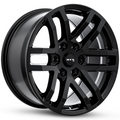 RTX Wheels - Oak - Black - Gloss Black - 17" x 8.5", 30 Offset, 6x135 (Bolt Pattern), 87.1mm HUB