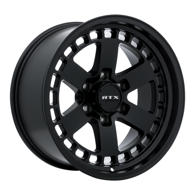 RTX Wheels - Ozark - Black - Satin Black - 17" x 9", 0 Offset, 6x114.3 (Bolt pattern), 66.1mm HUB