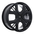 RTX Wheels - PS-01 - Black - Gloss Black - 20" x 8", 45 Offset, 5x108 (Bolt pattern), 63.4mm HUB