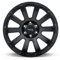 RTX Wheels - Panzer - Black - Satin Black Machined Dark Grey - 17" x 9", 0 Offset, 5x127 (Bolt Pattern), 71.5mm HUB