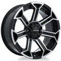 RTX Wheels - Peak - Black - Gloss Black Machined - 22" x 10", -18 Offset, 6x135 (Bolt Pattern), 87.1mm HUB