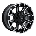RTX Wheels - Peak - Black - Gloss Black Machined - 18" x 9", 18 Offset, 8x180 (Bolt Pattern), 125mm HUB