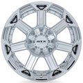 RTX Wheels - Peak - Chrome - Chrome / PVD - 20" x 9", 0 Offset, 6x135/139.7 (Bolt Pattern), 87.1mm HUB