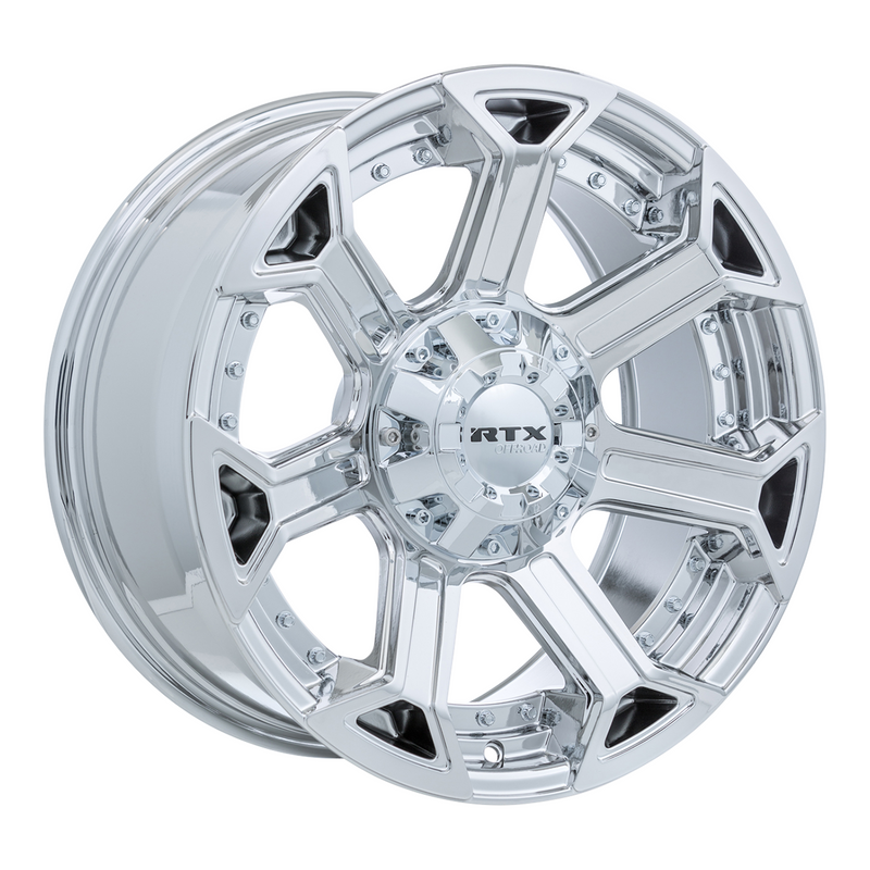 RTX Wheels - Peak - Chrome - Chrome / PVD - 18" x 9", 0 Offset, 6x135/139.7 (Bolt Pattern), 87.1mm HUB