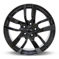 RTX Wheels - Pilot - Black - Gloss Black - 18" x 8", 45 Offset, 5x120 (Bolt Pattern), 64.1mm HUB