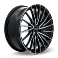 RTX Wheels - Polar - Black - Gloss Black Machined - 17" x 7.5", 40 Offset, 5x114.3 (Bolt pattern), 73.1mm HUB