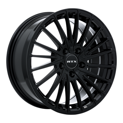 RTX Wheels - Polar - Black - Gloss Black - 18" x 8", 40 Offset, 5x114.3 (Bolt pattern), 73.1mm HUB