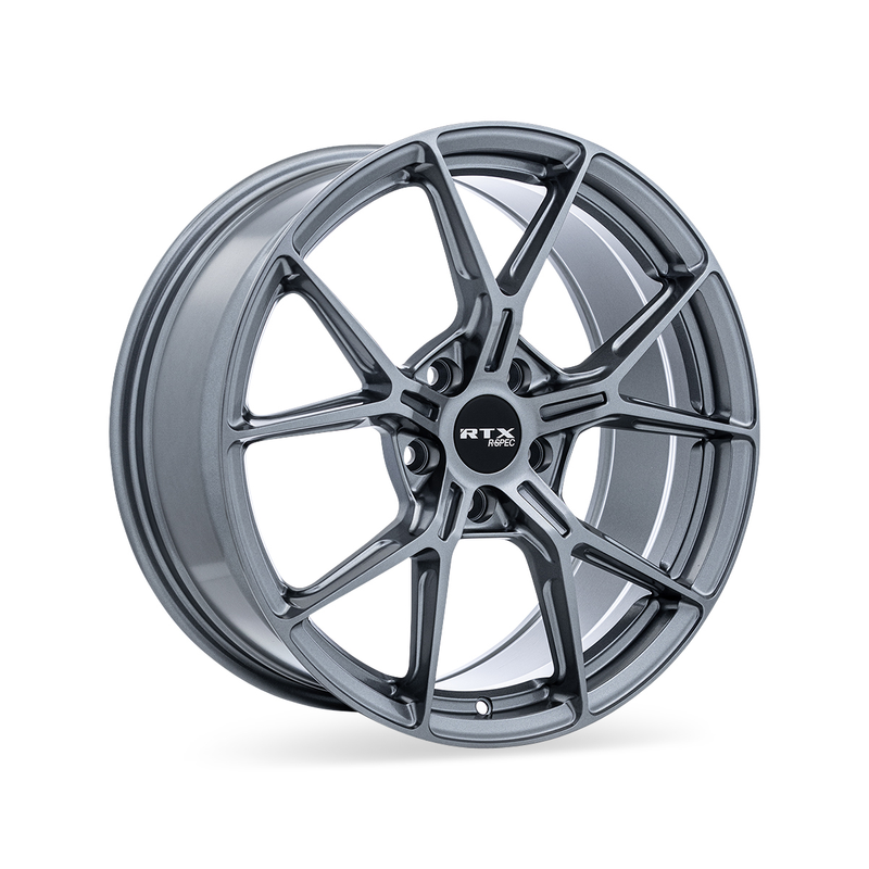 RTX Wheels - RS01 - Gunmetal - Gloss Gunmetal - 18" x 8", 38 Offset, 5x114.3 (Bolt pattern), 67.1mm HUB