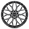 RTX Wheels - RS02 - Black - Gloss Black Machined - 20" x 8.5", 38 Offset, 5x114.3 (Bolt pattern), 67.1mm HUB