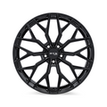 RTX Wheels - RS02 - Black - Gloss Black - 19" x 8.5", 38 Offset, 5x114.3 (Bolt pattern), 73.10mm HUB