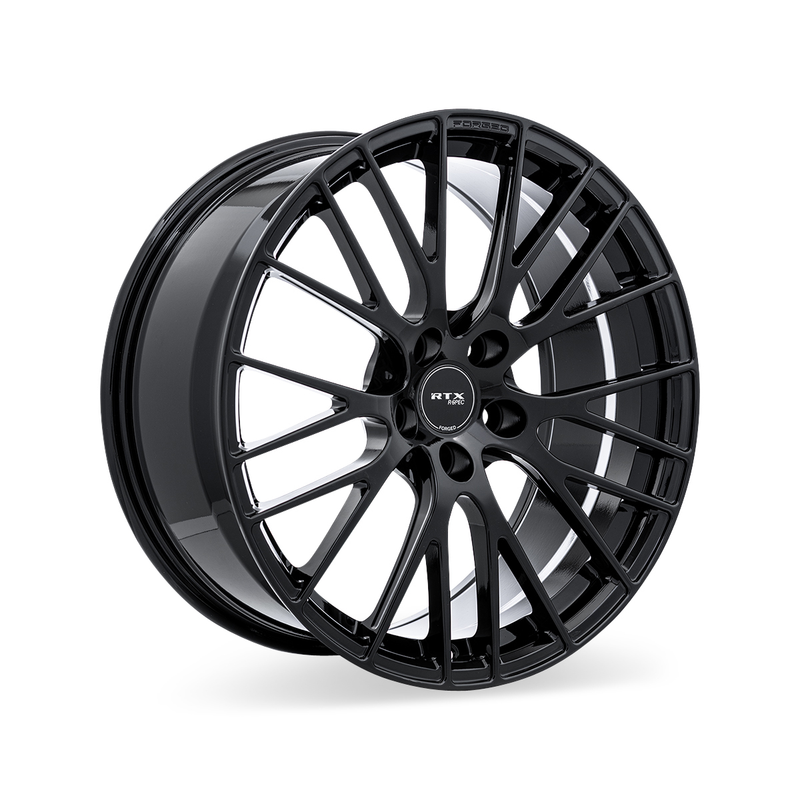 RTX Wheels - RS04F - Black - Gloss Black - 20" x 8.5", 35 Offset, 5x114.3 (Bolt pattern), 64.1mm HUB