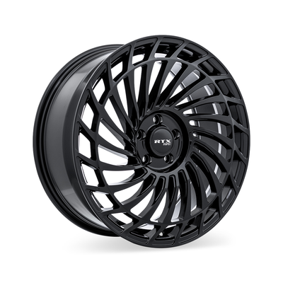 RTX Wheels - RS06 - Black - Gloss Black - 20" x 8.5", 40 Offset, 5x114.3 (Bolt pattern), 67.1mm HUB