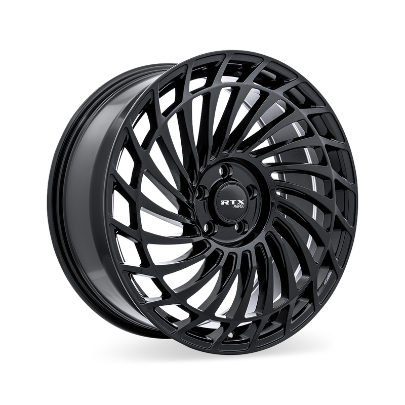 RTX Wheels - RS06 - Black - Gloss Black - 20" x 8.5", 40 Offset, 5x114.3 (Bolt pattern), 67.1mm HUB