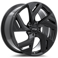 RTX Wheels - RS09 - Black - Gloss Black - 18" x 8", 40 Offset, 5x114.3 (Bolt pattern), 67.1mm HUB