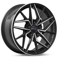 RTX Wheels - RS11 - Black - Gloss Black Machined - 20" x 8.5", 38 Offset, 5x114.3 (Bolt pattern), 73.10mm HUB