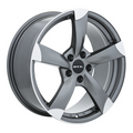 RTX Wheels - RS II - Gunmetal - Satin Gunmetal Machined - 17" x 7.5", 45 Offset, 5x112 (Bolt Pattern), 57.1mm HUB