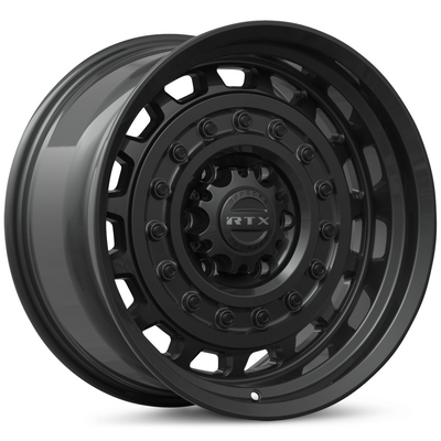 RTX Wheels - Crusader - Black - Satin Black - 17" x 9", -12 Offset, 6x139.7 (Bolt pattern), 106.10mm HUB