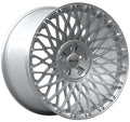 RTX Wheels - Mesh - Silver - Hyper Silver - 19" x 8.5", 40 Offset, 5x108/114.3 (Bolt pattern), 73.1mm HUB