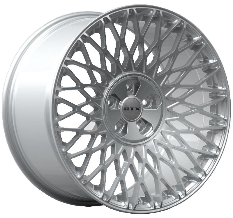 RTX Wheels - Mesh - Silver - Hyper Silver - 19" x 8.5", 40 Offset, 5x108/114.3 (Bolt pattern), 73.1mm HUB