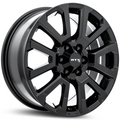 RTX Wheels - NI-01 - Black - Gloss Black - 17" x 7.5", 30 Offset, 6x114.3 (Bolt pattern), 66.10mm HUB