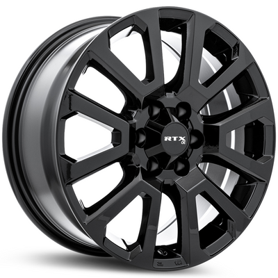 RTX Wheels - NI-01 - Black - Gloss Black - 17" x 7.5", 30 Offset, 6x114.3 (Bolt pattern), 66.10mm HUB