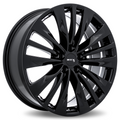 RTX Wheels - TY-02 - Black - Gloss Black - 20" x 8", 35 Offset, 5x114.3 (Bolt pattern), 60.1mm HUB