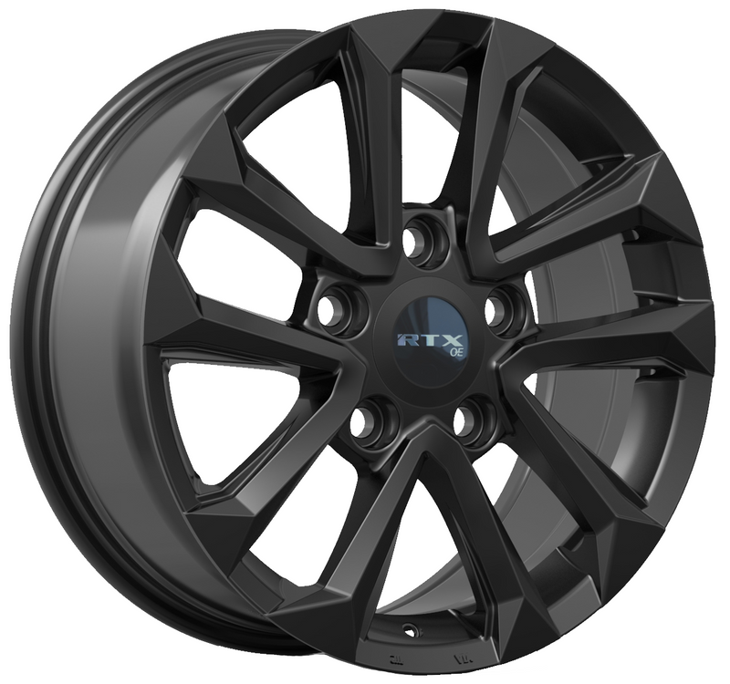 RTX Wheels - TY-07 - Black - Gloss Black - 18" x 8", 56 Offset, 5x150 (Bolt pattern), 110.10mm HUB