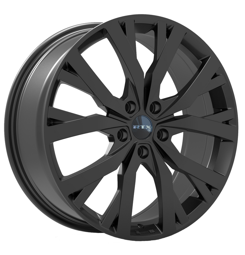 RTX Wheels - VW-02 - Black - Gloss Black - 18" x 8", 35 Offset, 5x112 (Bolt pattern), 57.10mm HUB